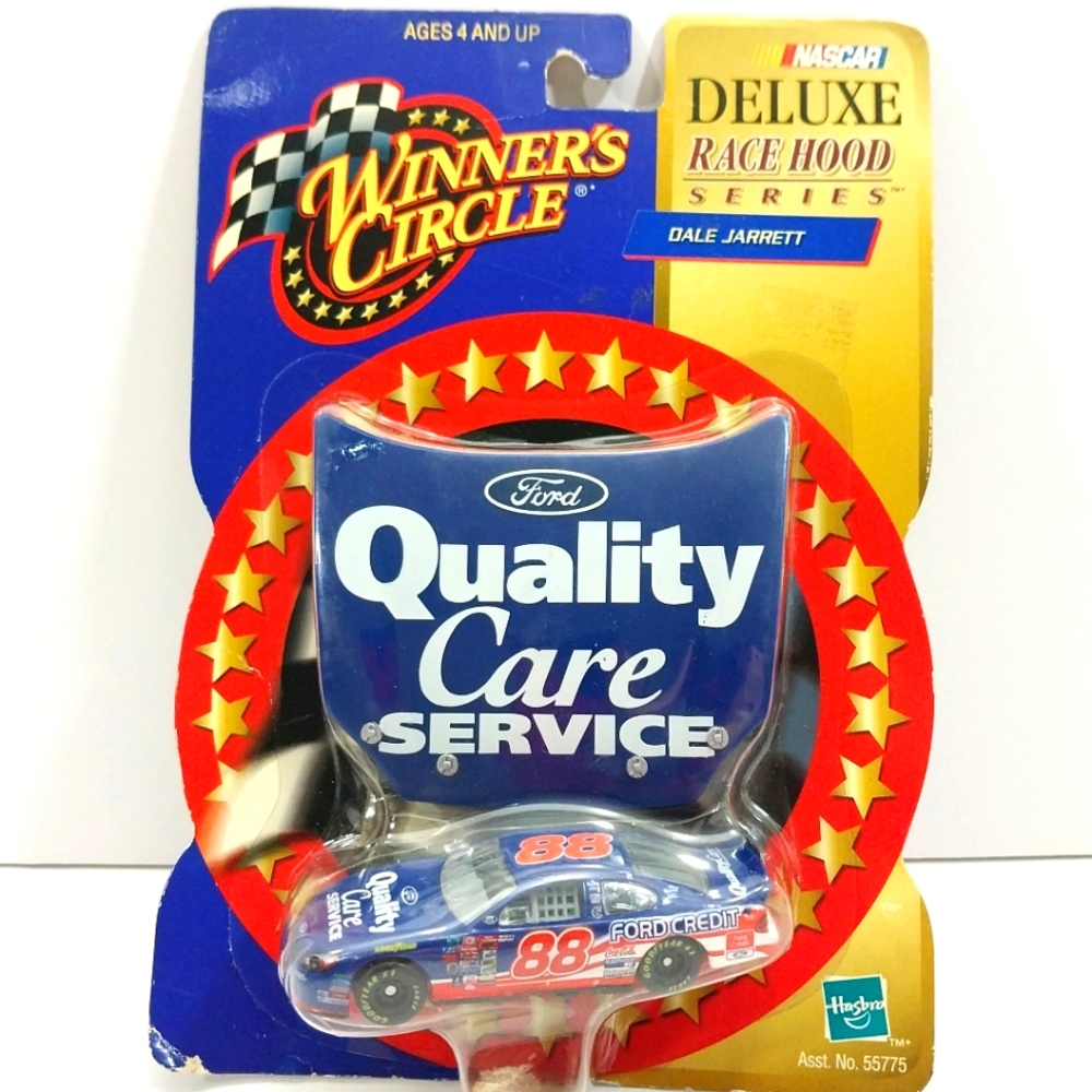 Dale Jarrett #88 1/64 Die Cast Car and Hood Winners Circle  NASCAR #N075